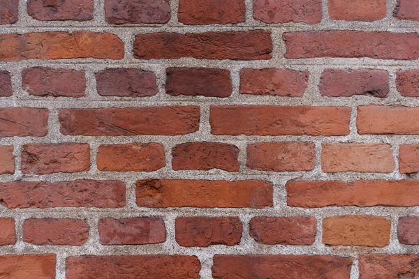 古い赤レンガの壁の背景 レンガの質感 — ストック写真