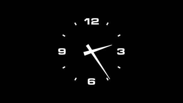 Clock full cycle — Stock Video
