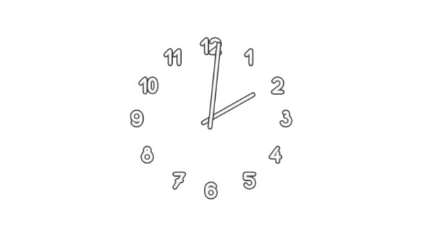 Reloj N8-02-wa — Vídeo de stock