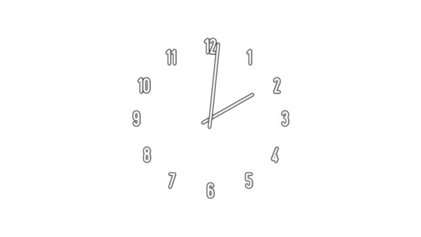 Reloj N9-03-wb — Vídeo de stock