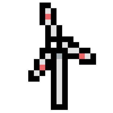 Piksel rüzgar enerji türbini (vektör, izole edilmiş)