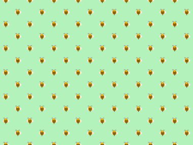 Şirin piksel arı arkaplanı - kusursuz desen