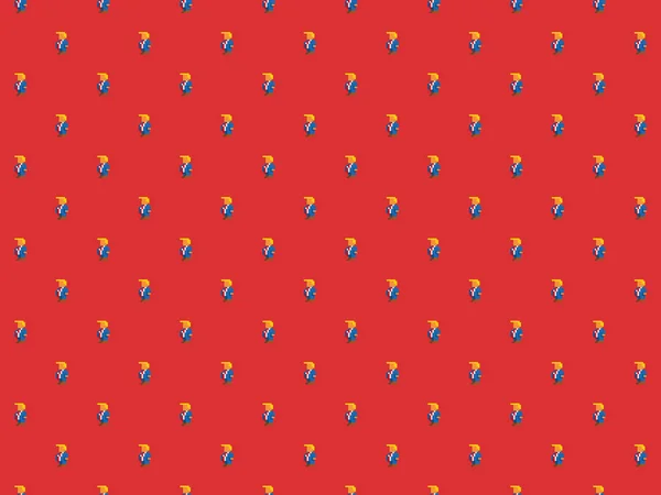 Pixel共和党总统 无缝模式 — 图库照片