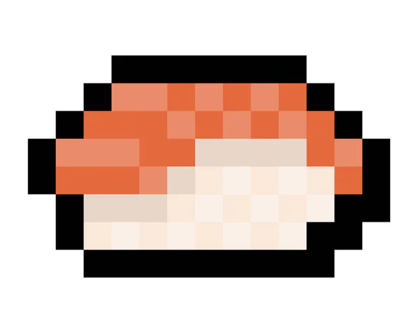 Pixel Nigiri Sushi Vecteur Isolé — Image vectorielle