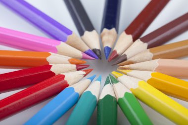 arkaplan olarak renk kalemleri