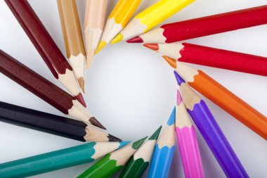 arkaplan olarak renk kalemleri