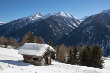 Ultental - Val d'Ultimo (İtalya kış manzarası)