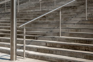 Paslanmaz çelik tasarım tırabzan merdiven büyük taş girişi şehir dışı 