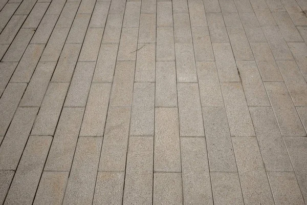 Paver Brick Floor Paving Stone Perspective View Monotone Gray Brick — Stock Photo, Image