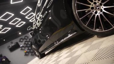 Lutsk, Volyn, Ukrayna - 23 Şubat 2021 Mercedes-Benz S-Sınıfı.