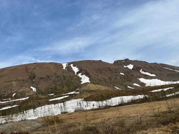 Kışın Norilsk Dağları Taimyr Uzak Kuzey — Stok fotoğraf