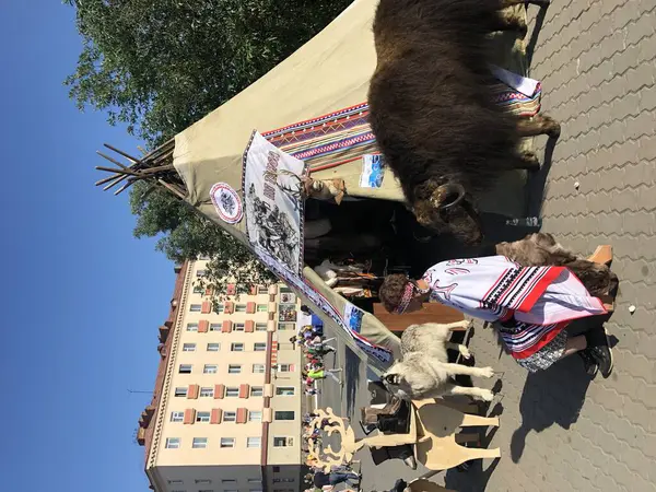 Ημερήσιες Διακοπές Στους Δρόμους Του Norilsk — Φωτογραφία Αρχείου