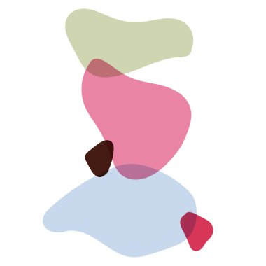 Soyut renkli vektör geometrik elementler