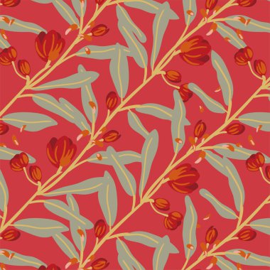 Güzel doğa çiçekleri ve pürüzsüz desenler