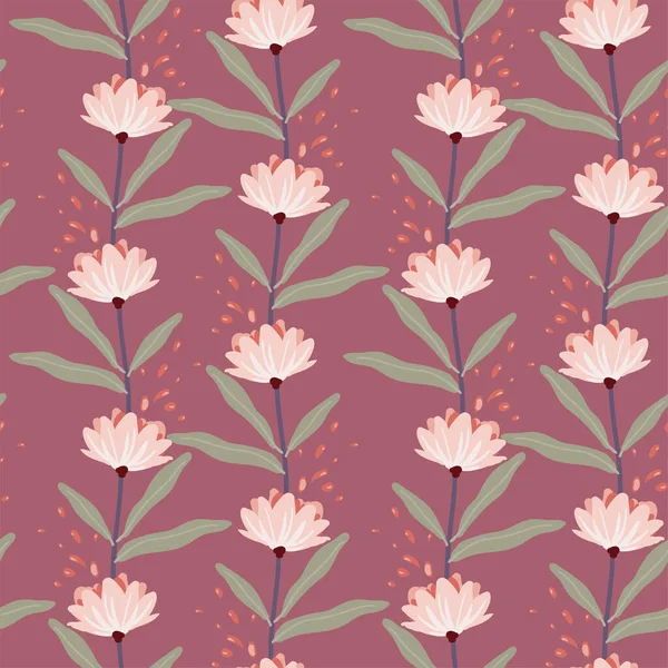 Güzel doğa çiçekleri ve pürüzsüz desenler