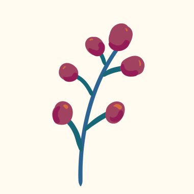 Soyut çocuk çizimi, küçük aslan, baykuş, çiçekler, balonlar ve yapraklar.