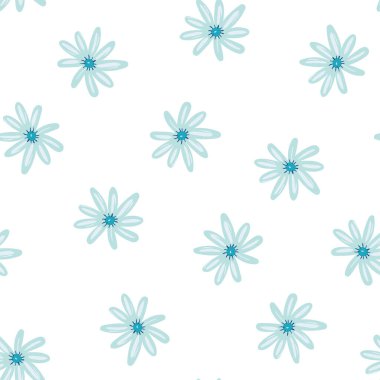 Güzel vektör çiçekleri ve pürüzsüz desenler