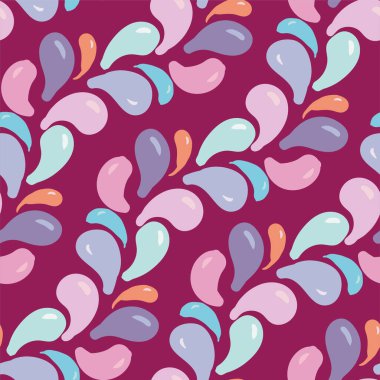 Güzel vektör çiçekleri ve pürüzsüz desenler