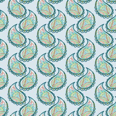 Güzel renkli desenli, dikişsiz desen.