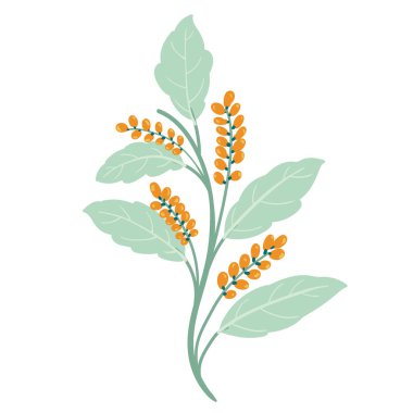 Güzel taşıyıcı çiçekler ve kelebekler