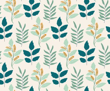 Soyut çiçekler ve pürüzsüz desenler