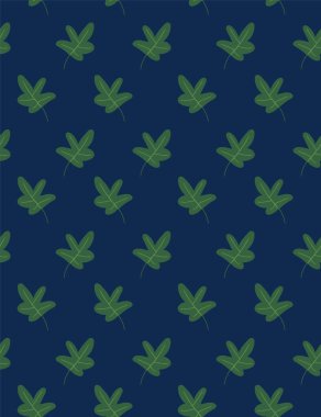 Güzel çocuk elementleri kuşlar ve bitkiler pürüzsüz desen