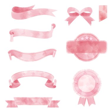 Suluboya dokunuşlu kurdele malzemesi