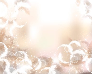 Dans eden tüylerin arkaplan çizimi