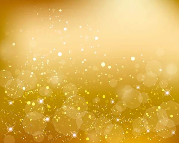 Golden Background Sparkle Blur — Stock Vector