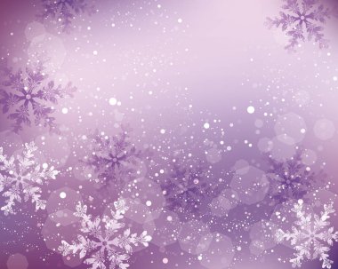 Kar taneli hafif ve bulanık arkaplan