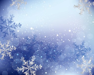 Kar taneli hafif ve bulanık arkaplan