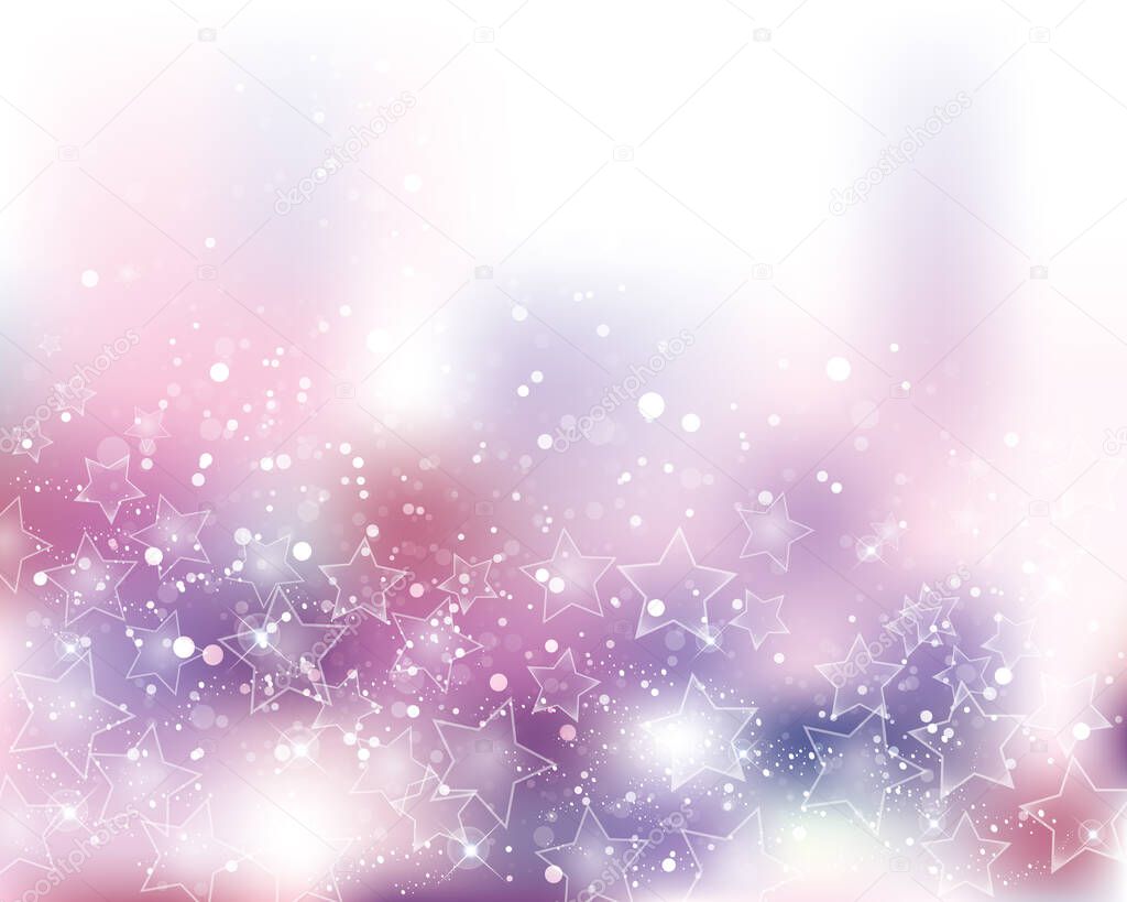 Stars and blur gradient background