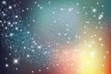 Parlayan nebulanın Galaksi resmi arka planı