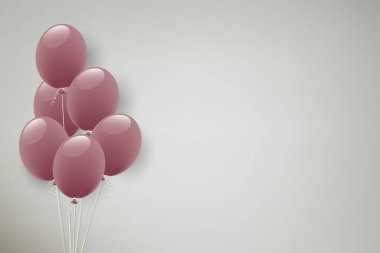 sönük renk balonu illüstrasyonunun arka planı