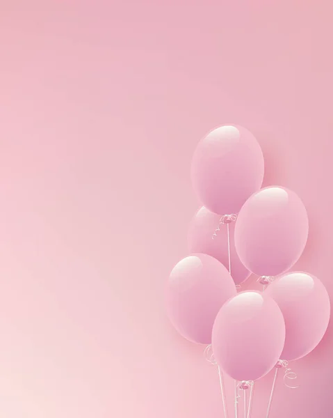 Achtergrond Van Pastel Kleur Ballon Illustratie — Stockvector