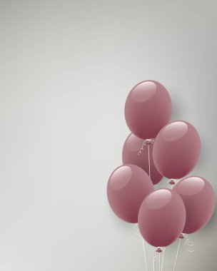 sönük renk balonu illüstrasyonunun arka planı