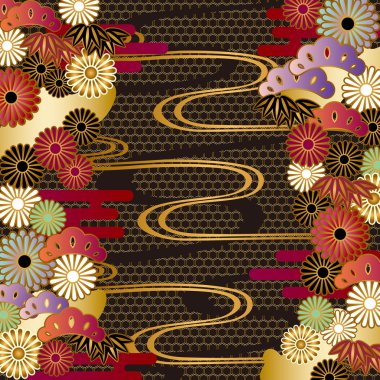 Japon motifi arka plan