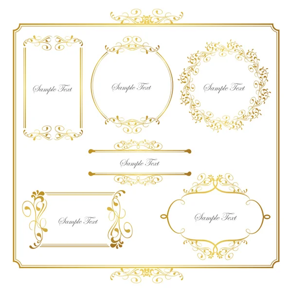 Altın çerçeve kümesi