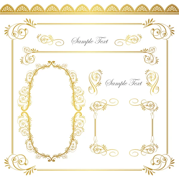 Altın çerçeve kümesi