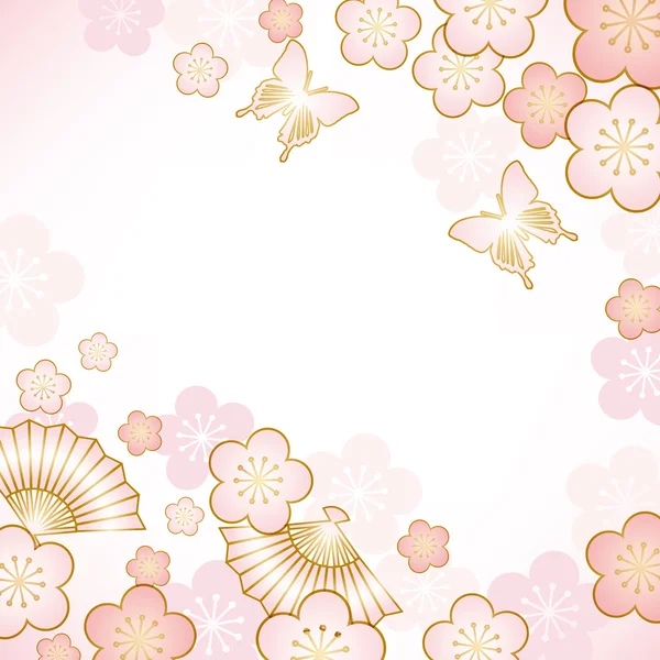 Fond motif japonais — Image vectorielle
