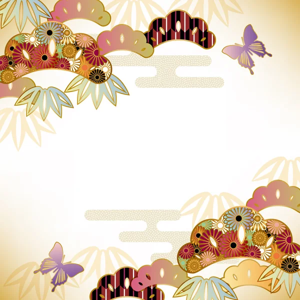 Fond motif japonais — Image vectorielle