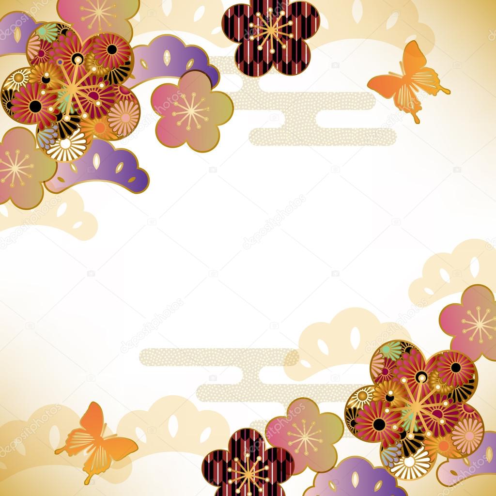 Japanese motif background