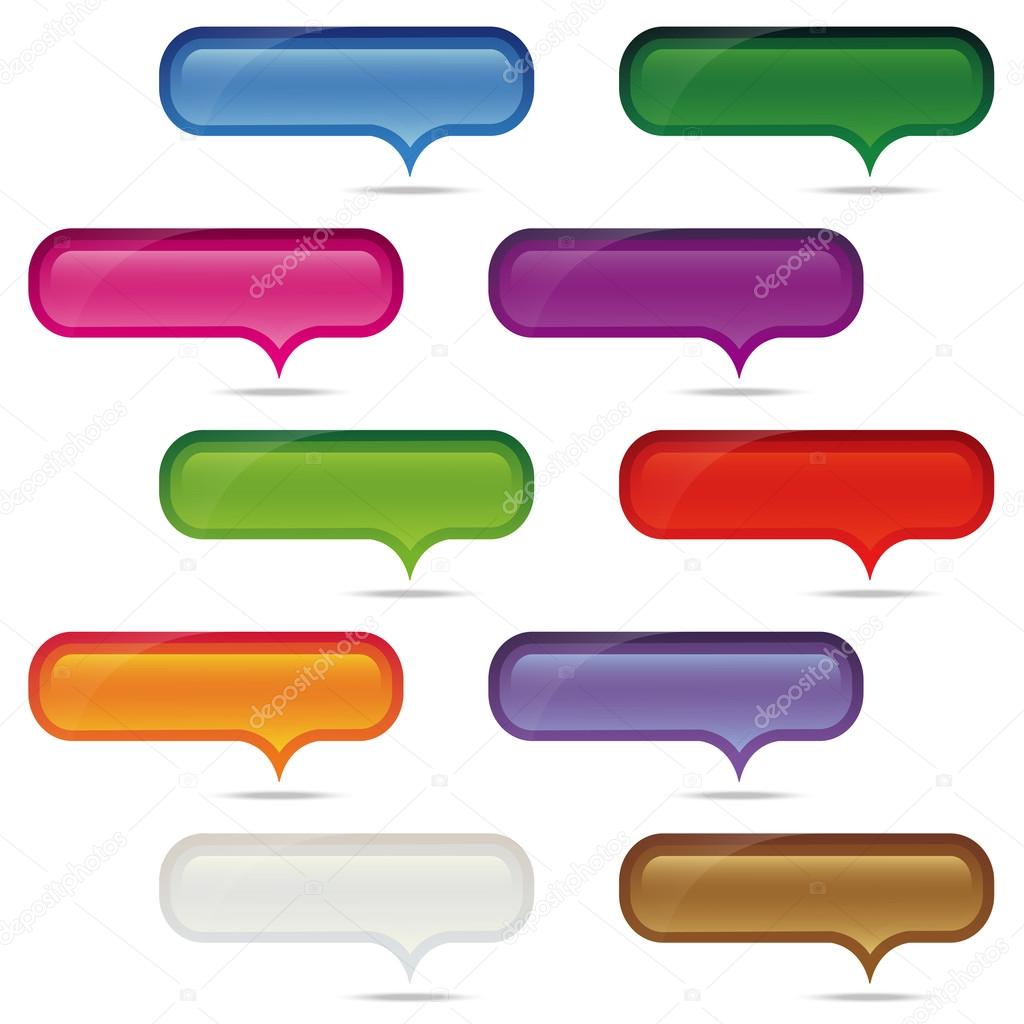 Dialog bubbles set