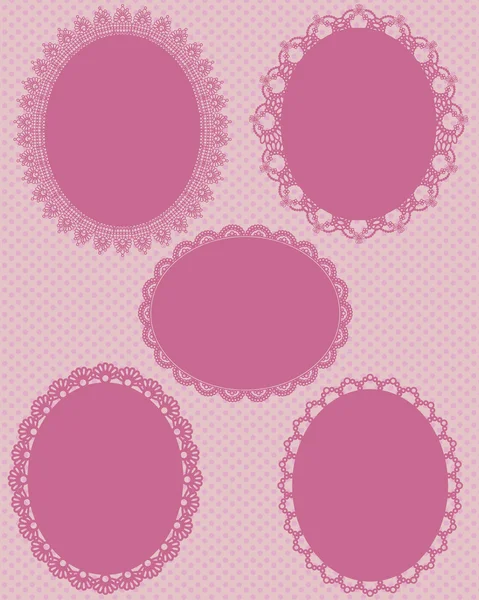 Oval dantel nokta arka plan