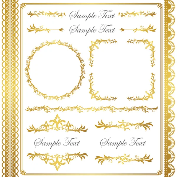 Altın çerçeve kümesi