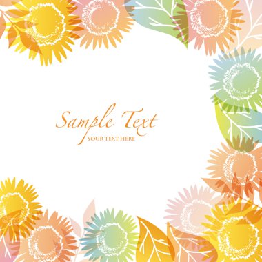 Yaz arka plan ayçiçeği ile