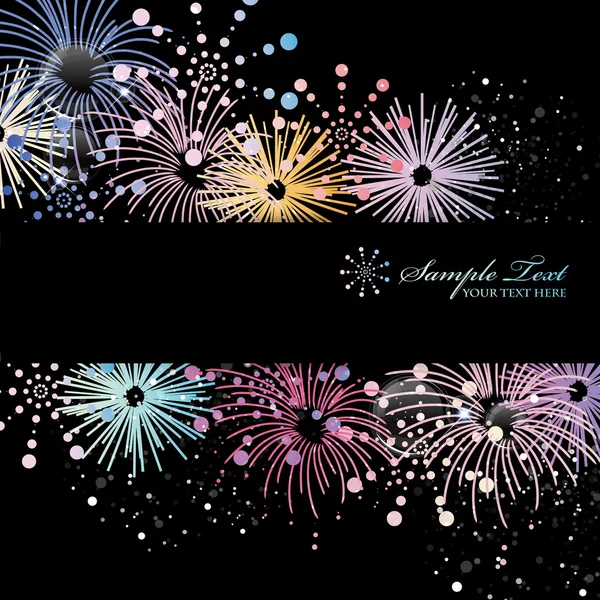 Fireworks background — Stock Vector