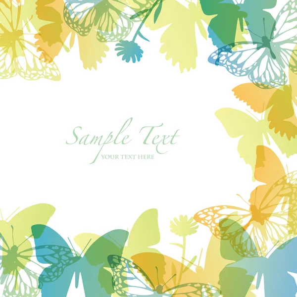 Bahar arka plan ile kelebek