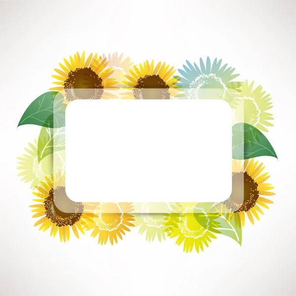 Sunflower background — Stock Vector