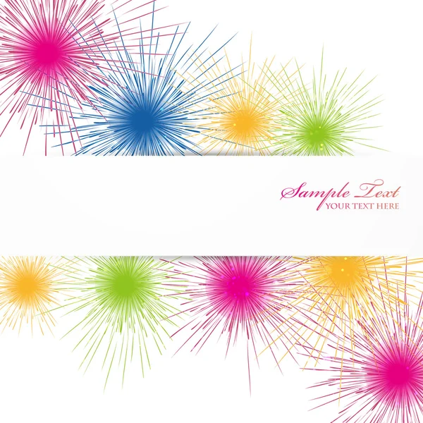 Fireworks background — Stock Vector